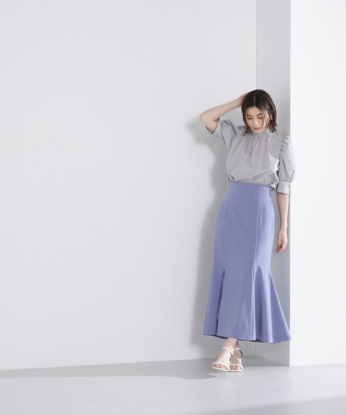 「NATURAL BEAUTY BASIC」 半袖ブラウス SMALL ブルー系その他 レディース_画像8