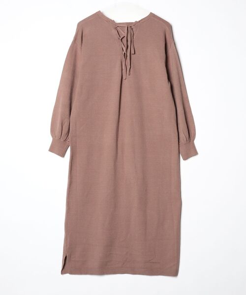 「Pierrot」 ニットワンピース M モカ レディース_画像2