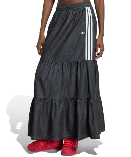  W SKIRT SUMMER GLOW サマーグロー スカート adidas（アディダス） ロング スカート adidas SUMMER GLOW DENIM