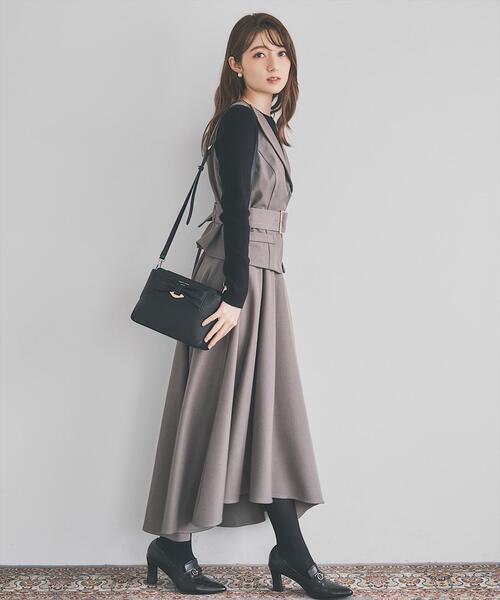 SWINGLE（スウィングル） セットアップ ジレアシメワンピース