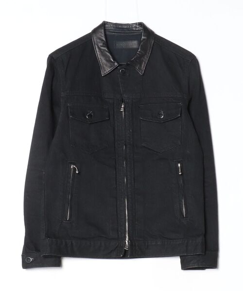 DIET BUTCHER SLIM SKIN ブルゾン 切り替え　黒　1 S DIET BUTCHER SLIM SKIN ブルゾン 切り替え 黒 1 S DIET BUTCHER SLIM