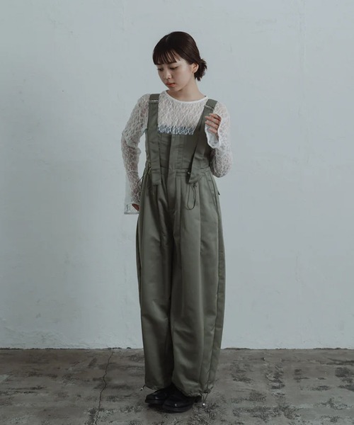 サロペット・オーバーオール・オールインワン euw balloon camisole overalls size2 サロペット オーバーオール twill parachute overalls レディース