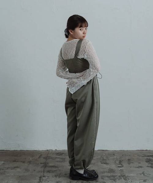 サロペット オーバーオール twill parachute overalls レディース
