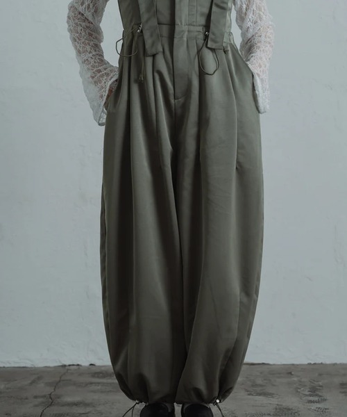 サロペット オーバーオール twill parachute overalls レディース