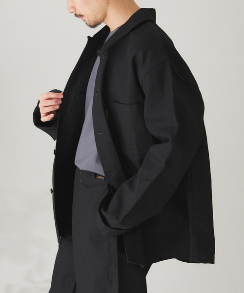 「Le LABOUREUR」 カバーオール 3 ブラック メンズ_画像2