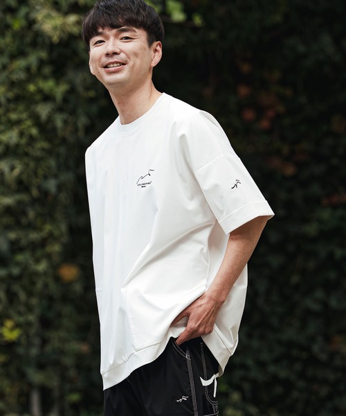tシャツ mt10125- 刺繍半袖PO-NOBIRU P Tシャツ(262-1324-20) メンズ