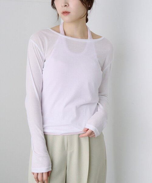 SHENERY（シーナリー） tシャツ ベーシックシアーロンTEE レディース