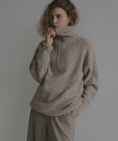 ETRE TOKYO ローゲージルーズニット セーター アルパカ 美品】ETRE TOKYO ローゲージルーズニット セーター アルパカ