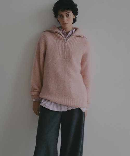ETRE TOKYO（エトレトウキョウ） ニット セーター ハーフジップ
