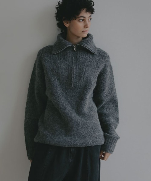 ETRE TOKYO（エトレトウキョウ） ニット セーター ハーフジップ