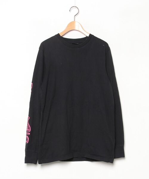 DIESEL（ディーゼル） 長袖Tシャツ SMALL ブラック×グリーン メンズ