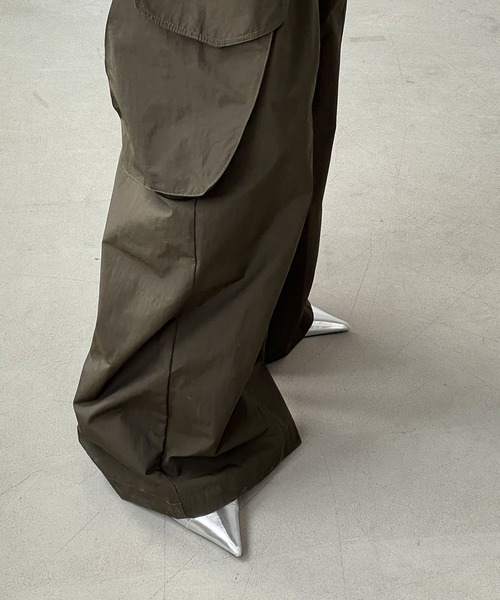 「chuclla」 カーゴパンツ L ダークカーキ レディース_画像5