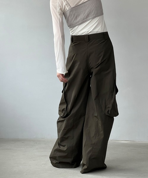 「chuclla」 カーゴパンツ L ダークカーキ レディース_画像6