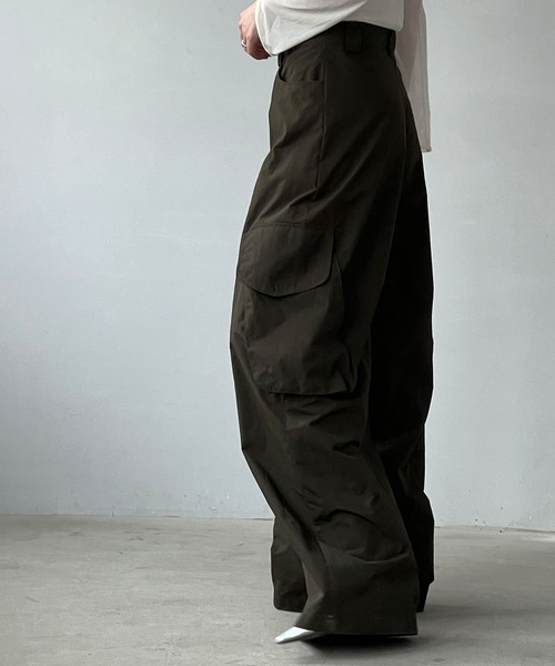 「chuclla」 カーゴパンツ L ダークカーキ レディース_画像7
