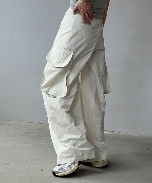 「chuclla」 カーゴパンツ L ダークカーキ レディース_画像8