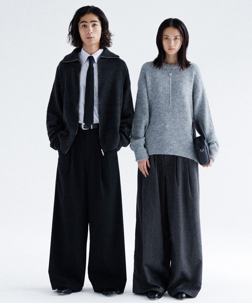 「SINSS」 長袖ニット X-SMALL ターコイズブルー メンズ_画像4