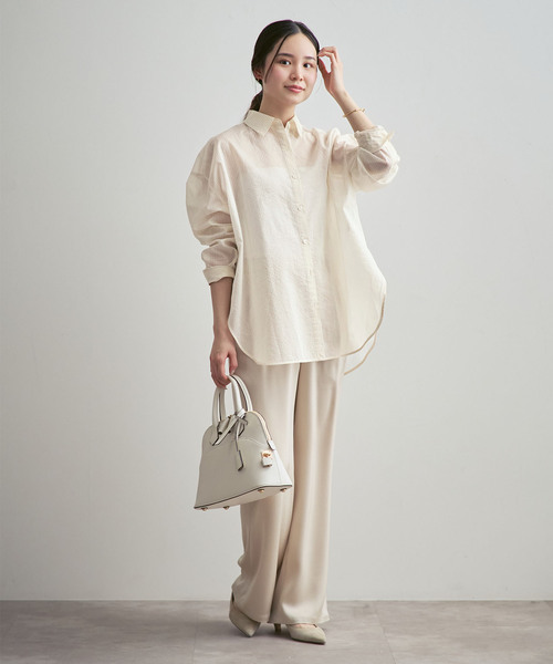 Lisiere L'Appartementリジエール アパルトモン 2024SS No Collar 2way Blouseノーカラー2wayブラウス シャツ【フリー】【LSHA80496】 楽天市場】L'Appartement Lisiereの通販
