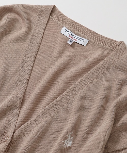 「U.S. POLO ASSN.」 ニットカーディガン L ブラック レディース_画像5