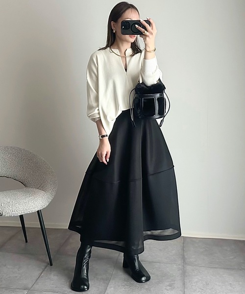 「Emma Taylor」 長袖ニット FREE ベージュ レディース_画像3