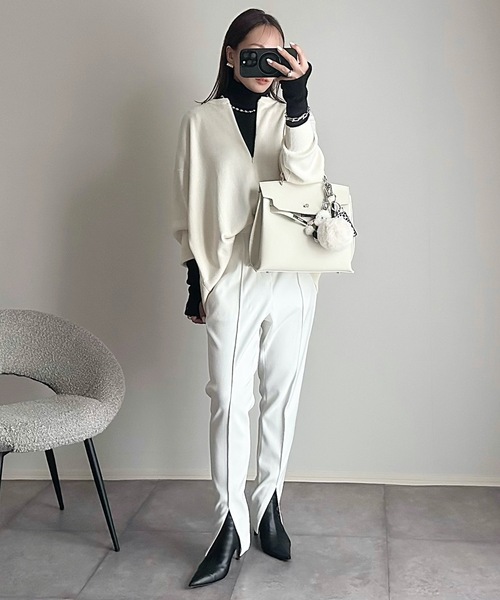 「Emma Taylor」 長袖ニット FREE ベージュ レディース_画像5