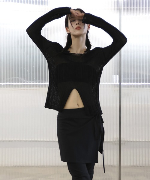 「FOLLOWIN」 長袖ニット FREE ベージュ レディース_画像7