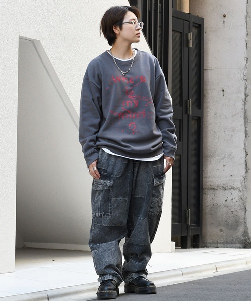 「Starting Over」 スウェットカットソー X-LARGE ホワイト メンズ_画像9