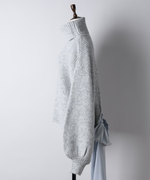 「LA BELLE ETUDE」 タートルネックニット FREE ライトグレー レディース_画像7