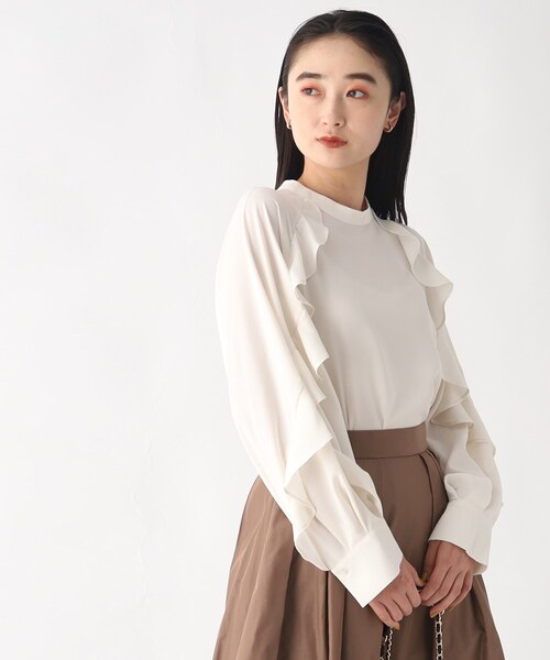 「OPAQUE.CLIP」 長袖ブラウス 38 ブラック レディース_画像2