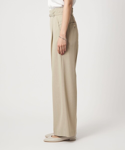 ワイドパンツ スラックス パンツ 「size SHORT/TALLあり」サラフール ワイド パンツ ストレッチ 接触冷感 UVカット レディースの画像