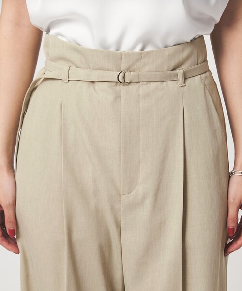 ワイドパンツ スラックス パンツ 「size SHORT/TALLあり」サラフール ワイド パンツ ストレッチ 接触冷感 UVカット レディースの画像