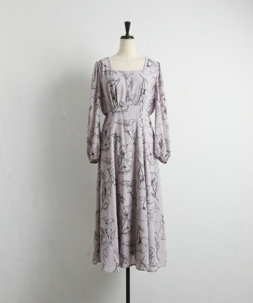 「&. NOSTALGIA」 長袖ワンピース FREE ライトベージュ レディース_画像2