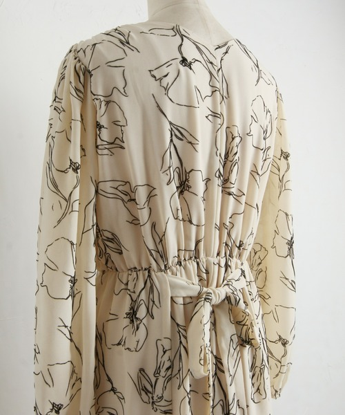 「&. NOSTALGIA」 長袖ワンピース FREE ライトベージュ レディース_画像6