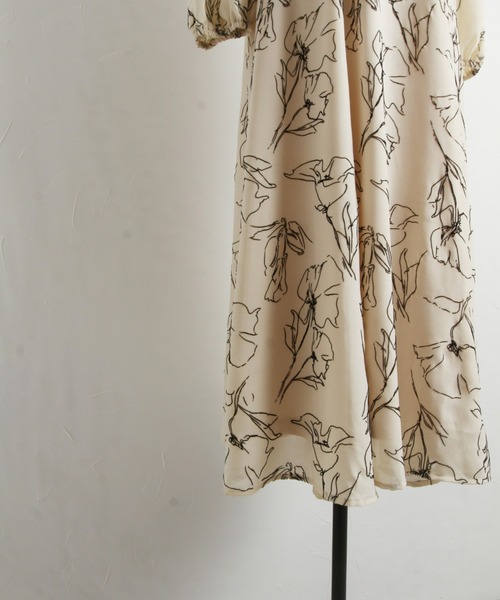 「&. NOSTALGIA」 長袖ワンピース FREE ライトベージュ レディース_画像9