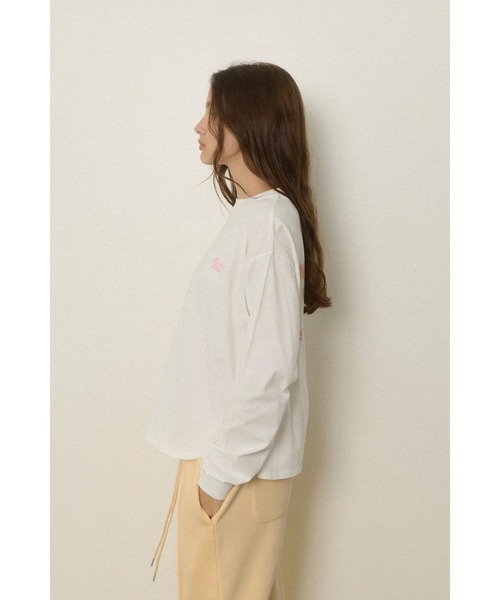 ALEXIA STAM（アリシアスタン） tシャツ Wellness Back Message Long