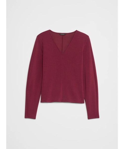 「BANANA REPUBLIC FACTORY STORE」 長袖カットソー S ワイン レディース_画像4