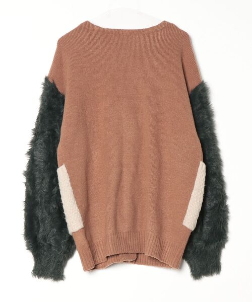 「MURUA」 ニットカーディガン FREE ブラウン レディース_画像2