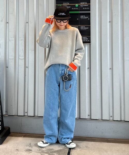 「CIAOPANIC TYPY」 長袖ニット MEDIUM ブルー メンズ_画像6