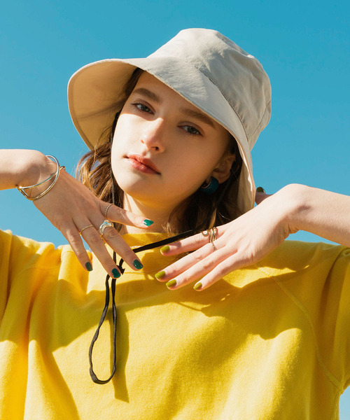 「SMELLY」 ハット - ブラック レディース_画像4