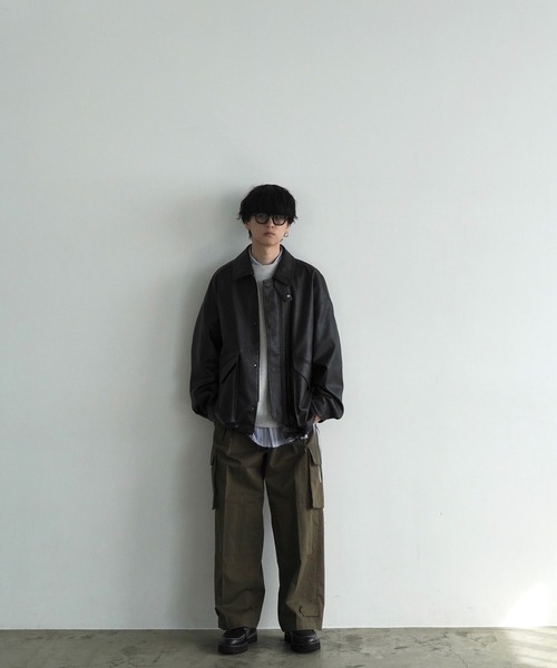 WYM LIDNM 「WYM LIDNM」 レザージャケット S ブラック メンズ