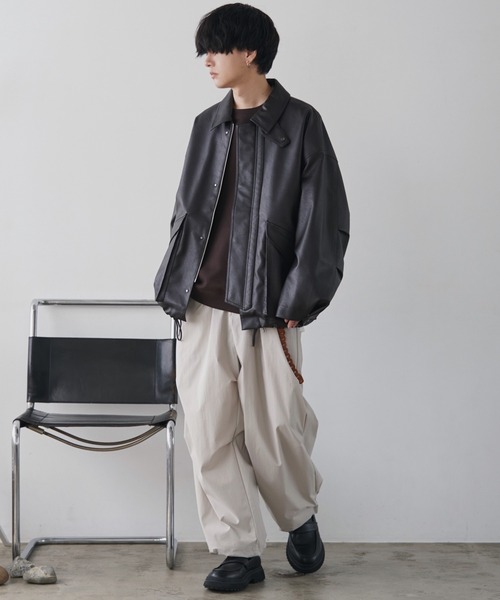 WYM LIDNM 「WYM LIDNM」 レザージャケット S ブラック メンズ