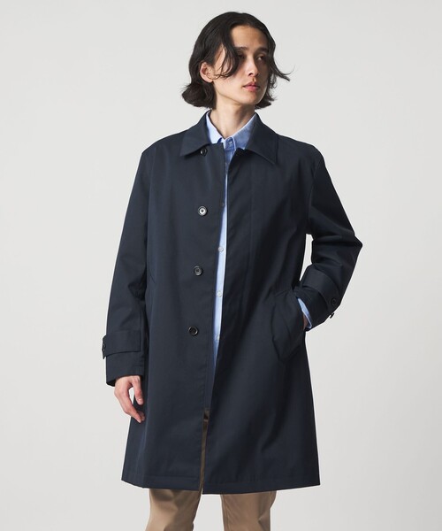 新品 AMI PARIS テクニカルナイロンツイルコート S 綿ナイロンクロスギャザーネックコート | allureville (Women