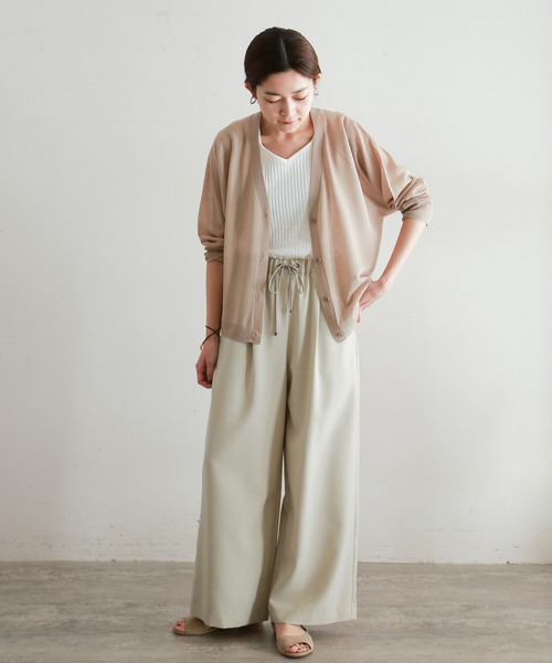 「NOMBRE IMPAIR」 カーディガン FREE ホワイト レディース_画像9