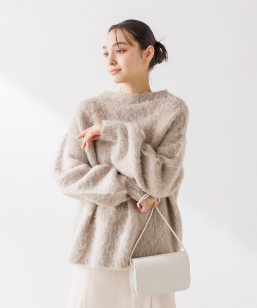 「Rouge vif」 長袖ニット フリー チャコールグレー レディース_画像4