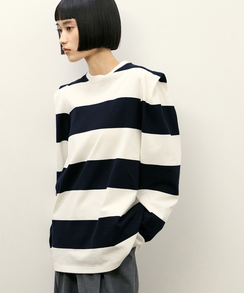 PHEENY別注 Heavyweightborder tuckedsleeve ADAM ET ROPE'｜【PHEENY(フィーニー)】別注 Heavy weight border