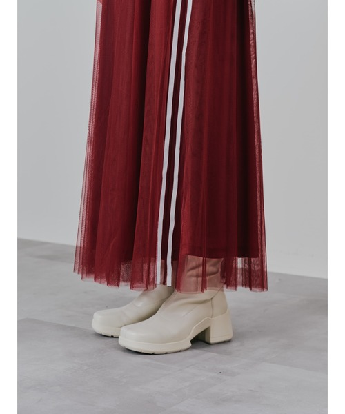 「DOLLUPOOPS」 ロングスカート 38 レッド レディース_画像4