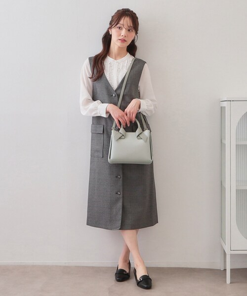 index（インデックス） トートバッグ 2WAYバイカラーリボンハンドル合
