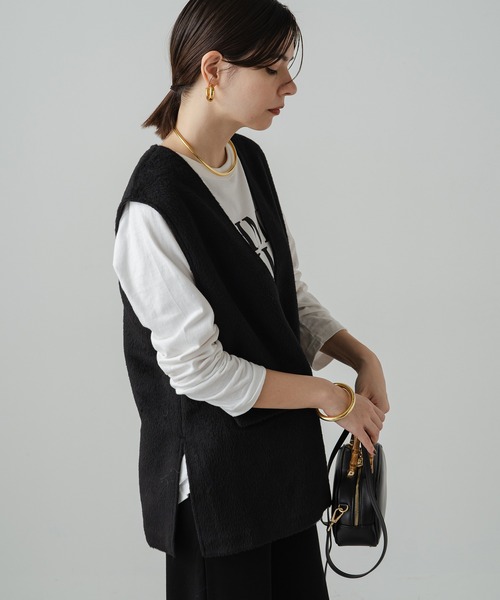 「LOUNGEDRESS」 ノースリーブブラウス FREE ベージュ レディース_画像3