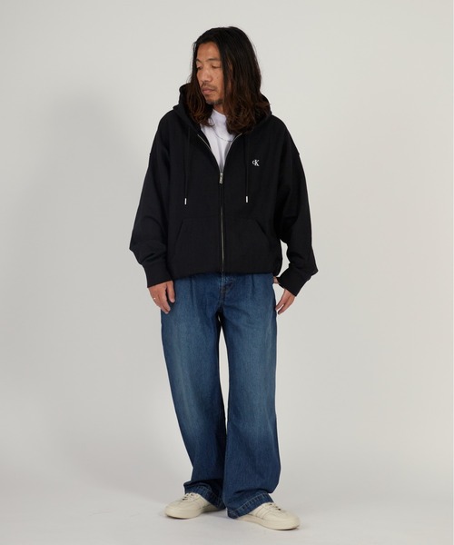 新品 Jeansカルバンクラインジーンズ 黒パーカー L Calvin Klein（カルバン・クライン） CALVIN KLEIN JEANS ジーンズ