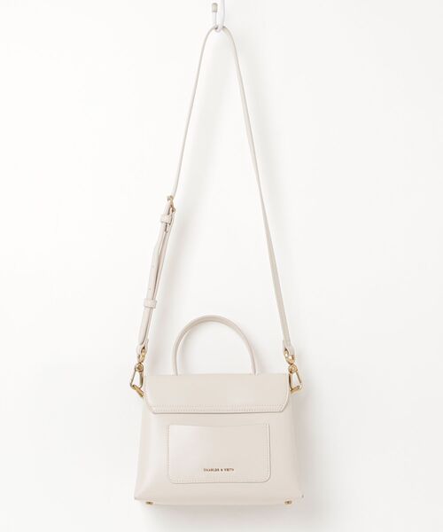 「CHARLES \u0026 KEITH」 2WAYバッグ M クリーム レディースの画像