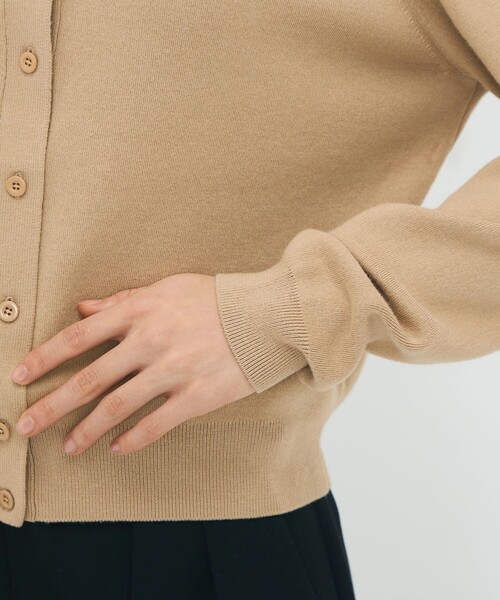 「CABaN」 ニットカーディガン X-SMALL ボルドー レディースの画像